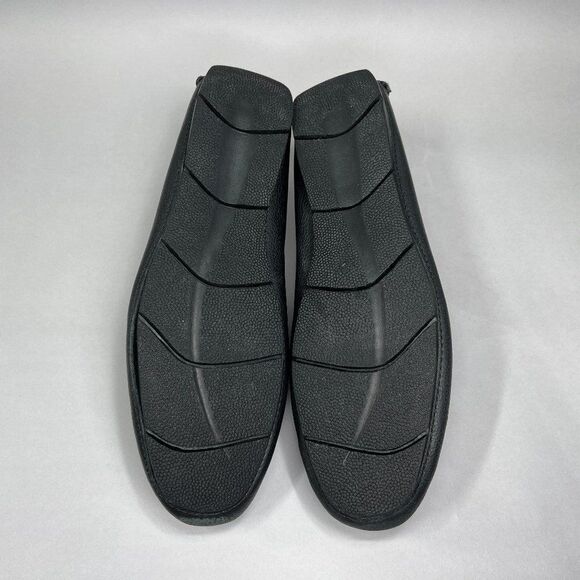 Marc Joseph Driving Loafers Men\'s Size 11 Black Leather Slip On Casual‎ Shoes